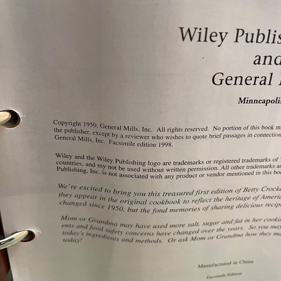 Betty Crockers Picture Cook Book Facsimile Edition Red Hardcover Spiral Bound - Picture 7 of 12